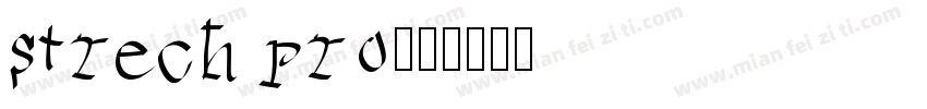 strech pro字体转换